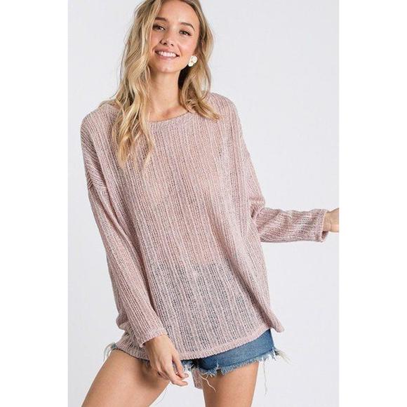 Rachell`s Boutique Tops - Open Back Detail Long Sleeve Top With Self Tie